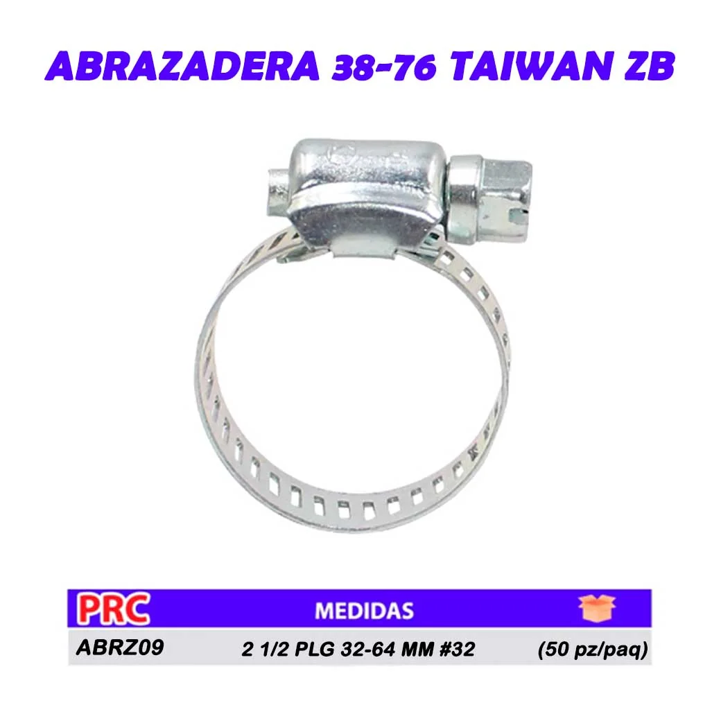 ABRAZADERA 38-76 TAIWAN ZB 3"