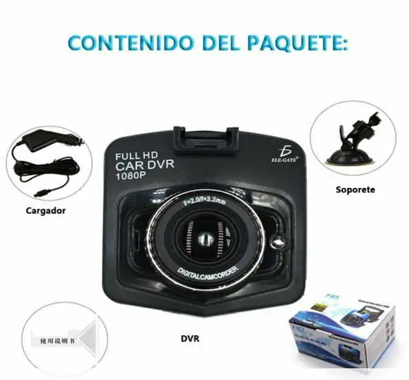 Camara Seguridad Para Auto Sensor De Movimiento Full HD  4