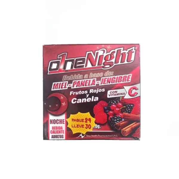 ONE NIGHT CANELA FRUTOS ROJOS X 24 SOBRES