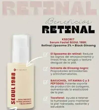 KSECRET – SEOUL 1988 Serum : Retinal Liposome 2% + Black Ginseng 4