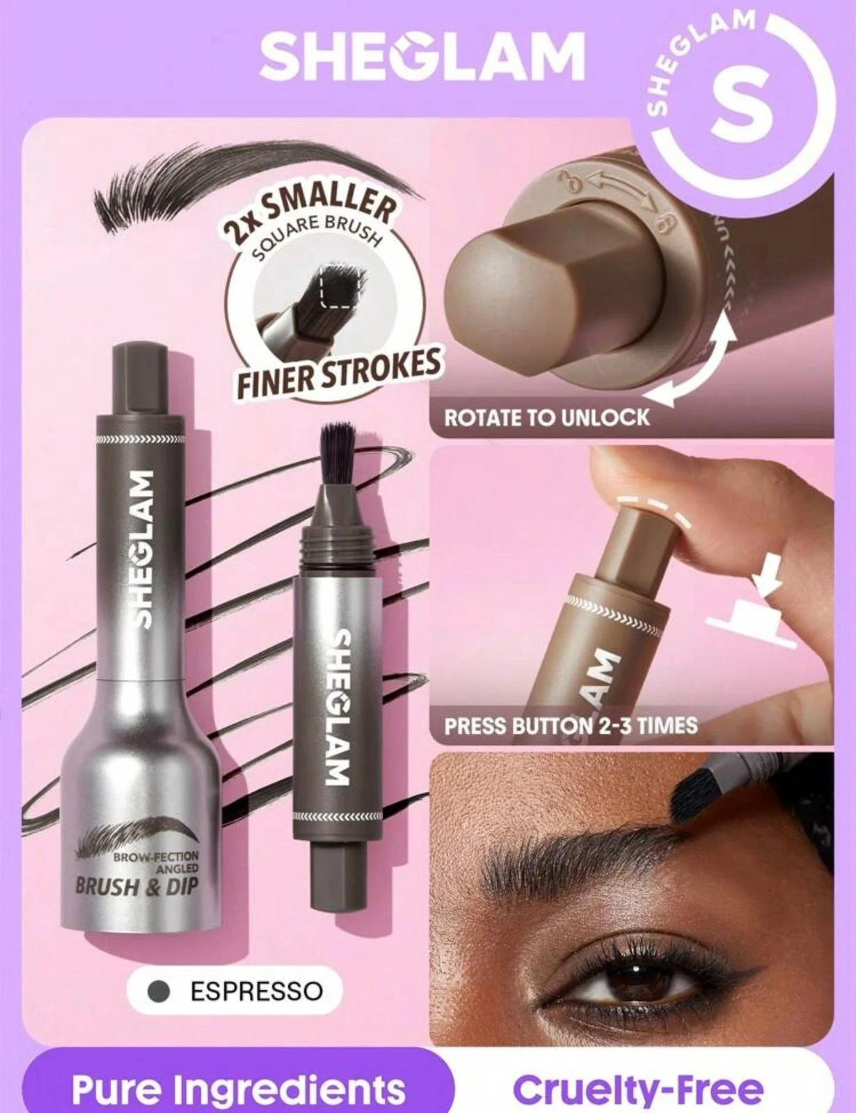 DELINEADOR DE CEJAS EXPRESSO SHEGLAM 3