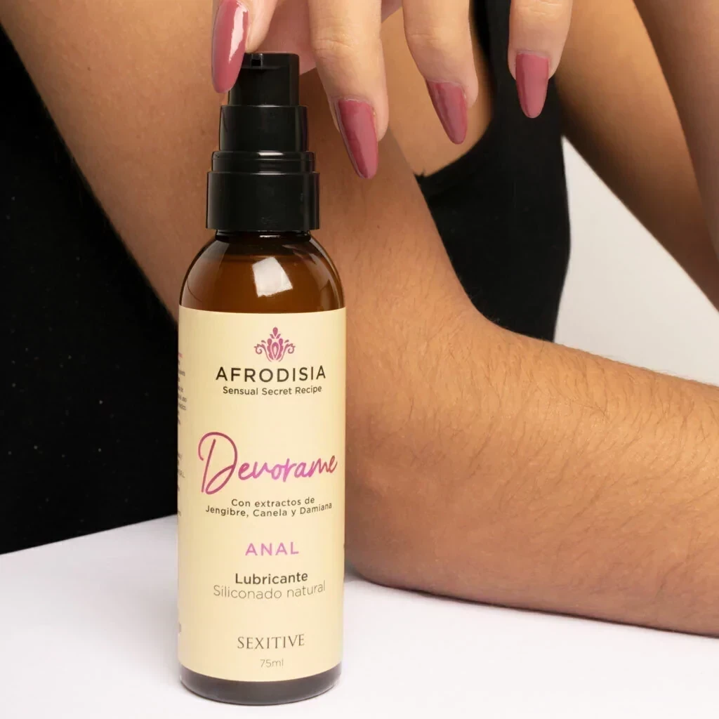 Lubricante Siliconado Natural Afrodisia Devórame Anal 75ml