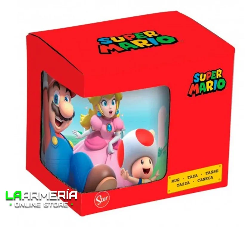 Taza de Super Mario, Peach y Toad Taza de Super Mario, Peach y Toad