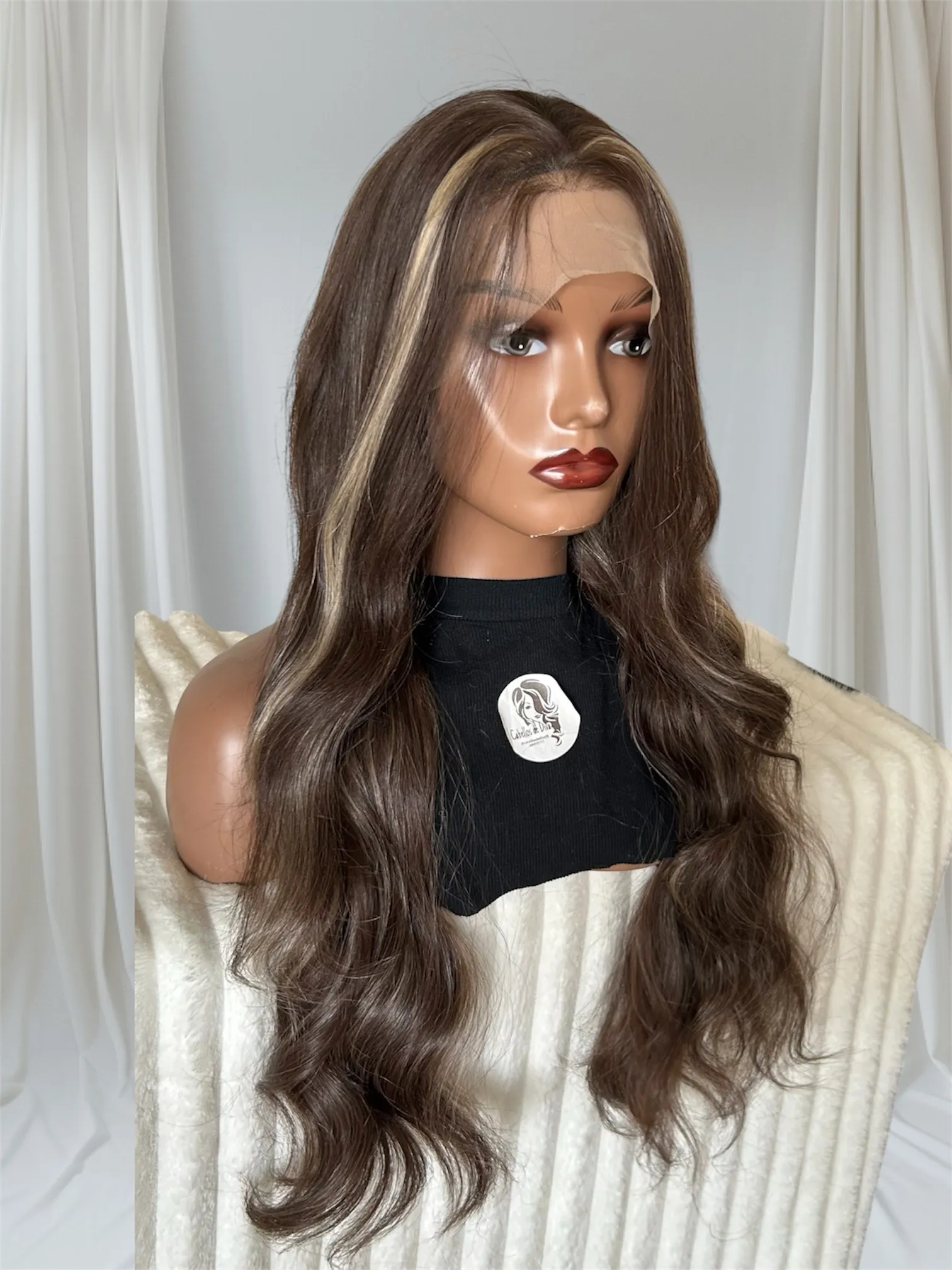 Peluca Semi humana de 28”  frontal lace 13x4 2