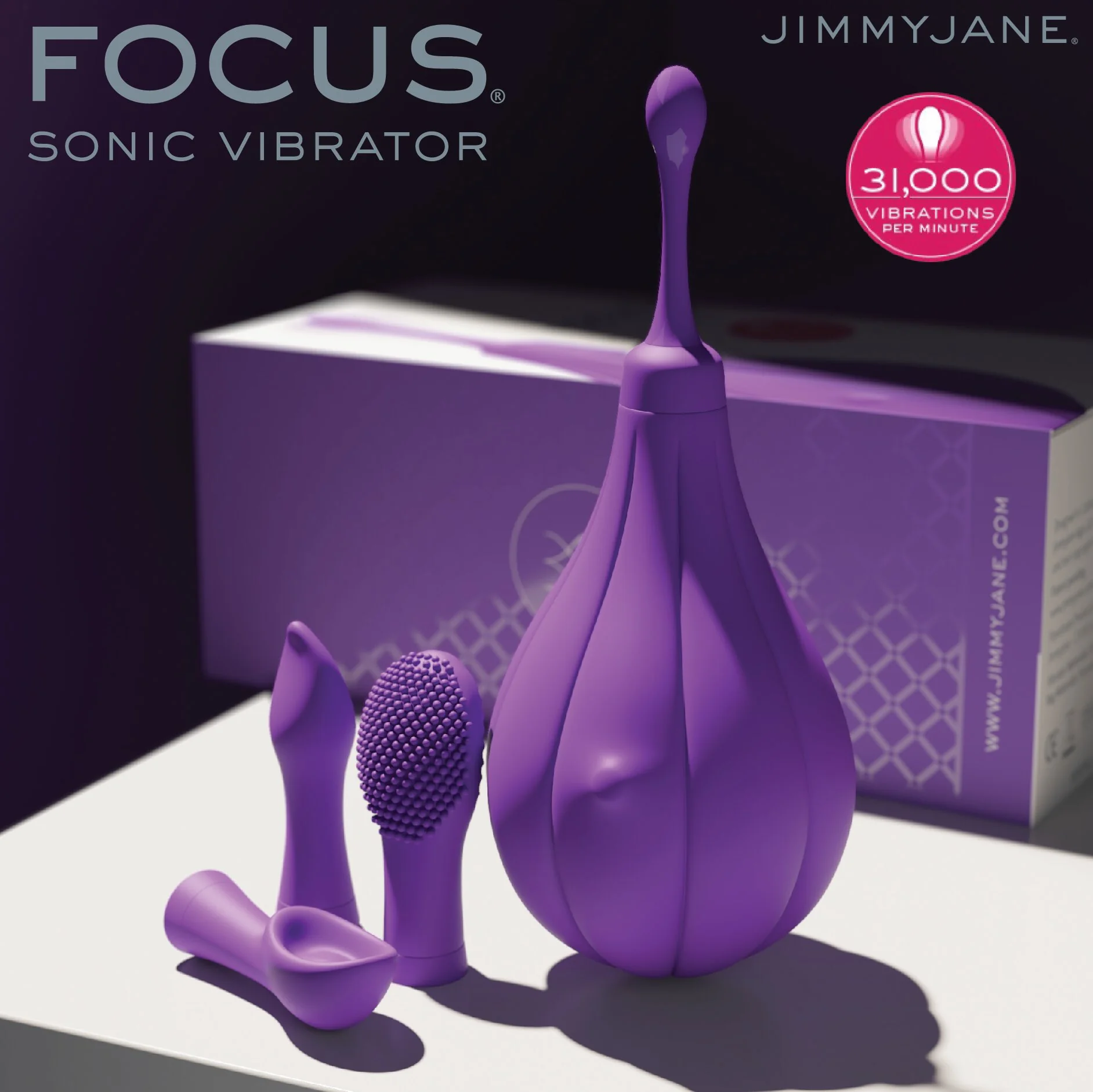 JIMMY JANE – FOCUS SONIC VIBRATOR 3