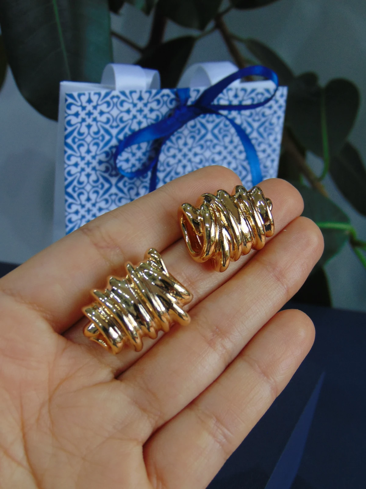 MAXI ARETE RODIO DOR NUDO LUXURY