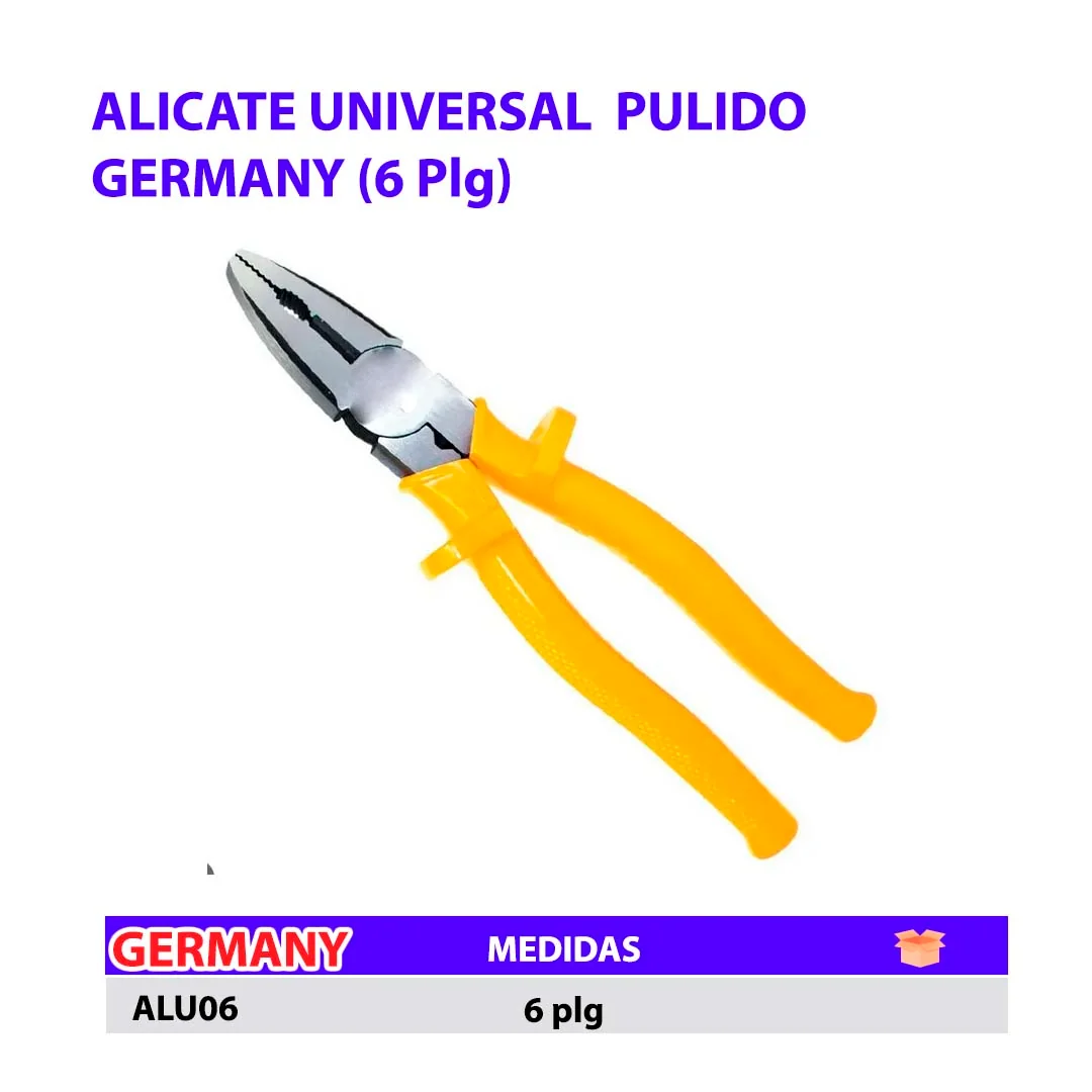 ALICATE UNIVERSAL GERMANY PULIDO 6"