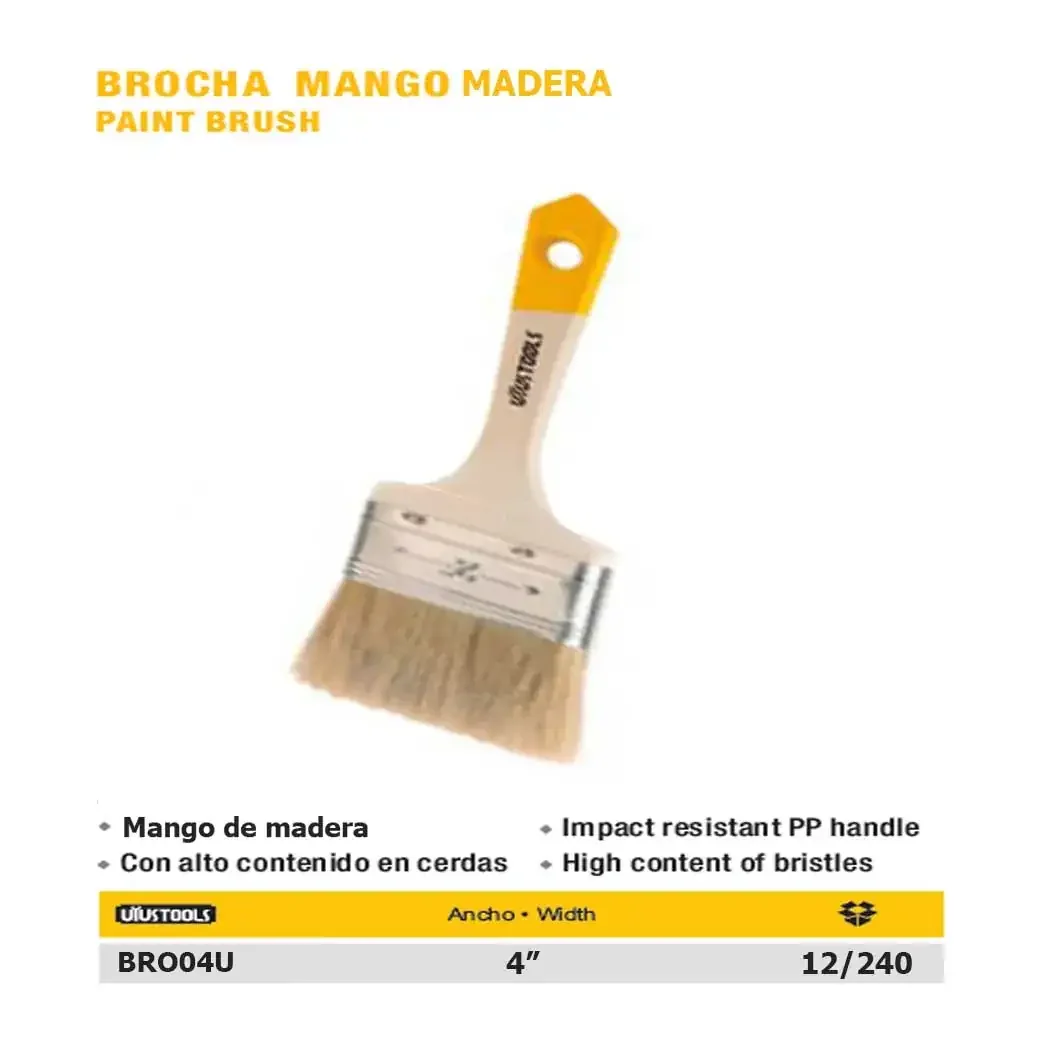 BROCHA M/Madera UYUST 4" 