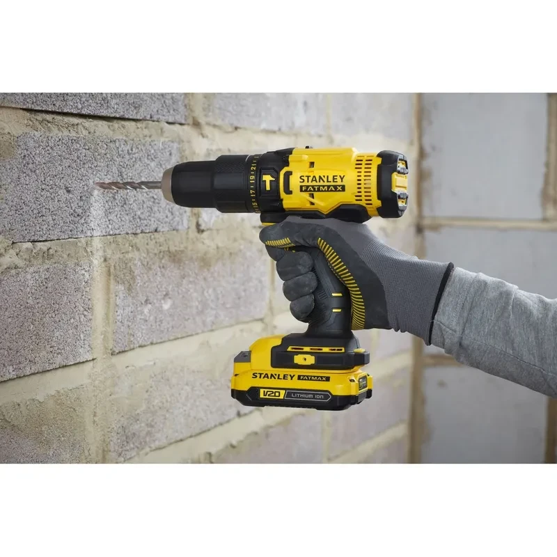 Combo Taladro Percutor 20v Stanley Baterías Cargador Caja 7