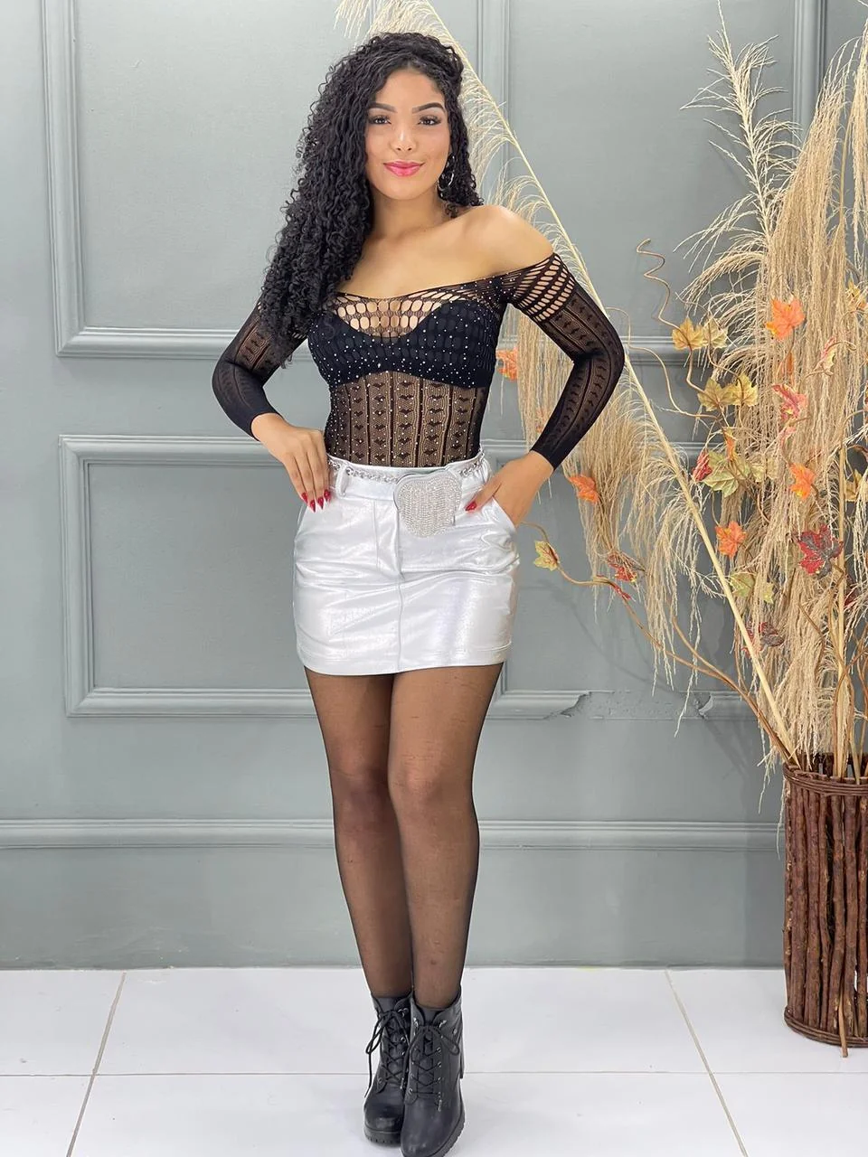 Body TELHA luxuoso rendado tule lançamento balada 2