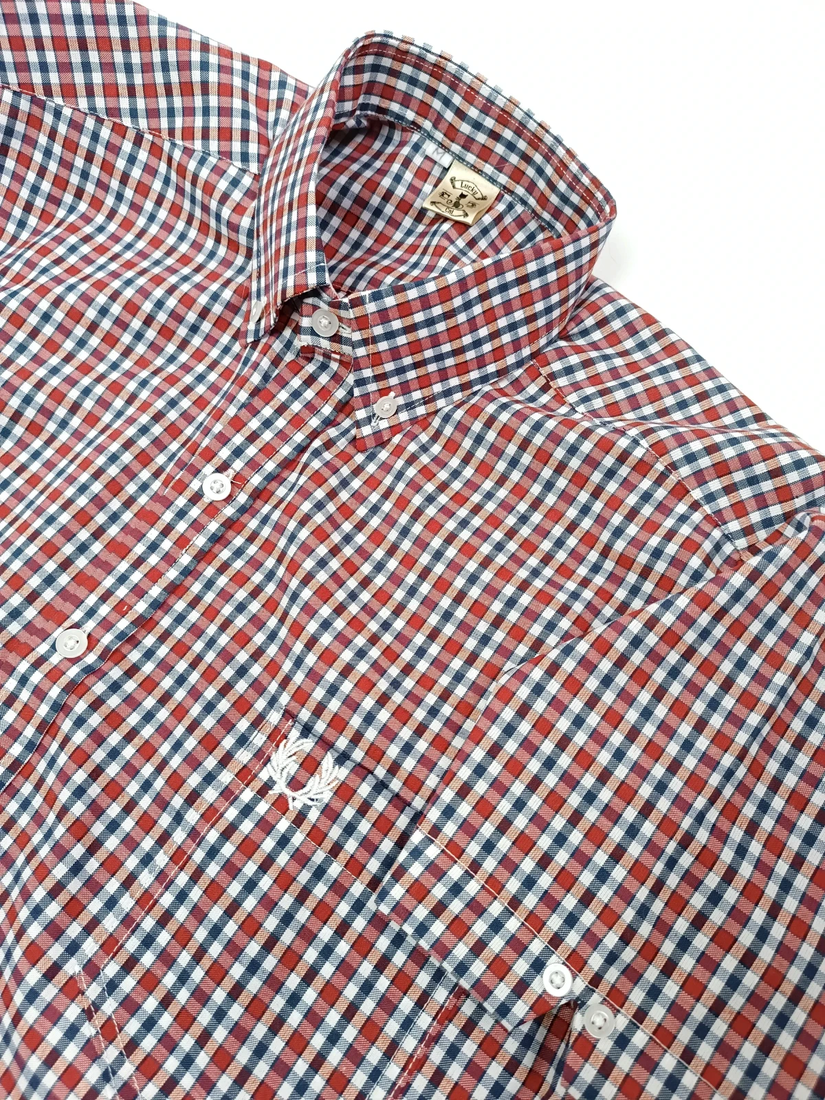 Camisa cuadros manga corta gris 3