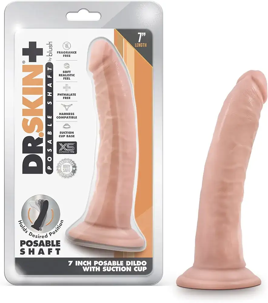 Dildo DRSKIN copa de syccion 