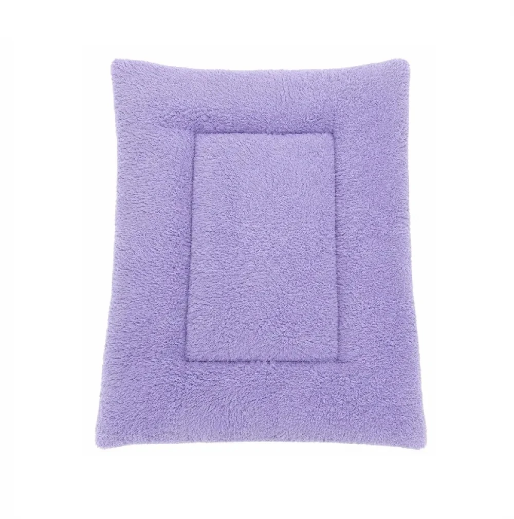 Cama Colchoneta Carnero Para Mascotas Perros Y Gatos Lila