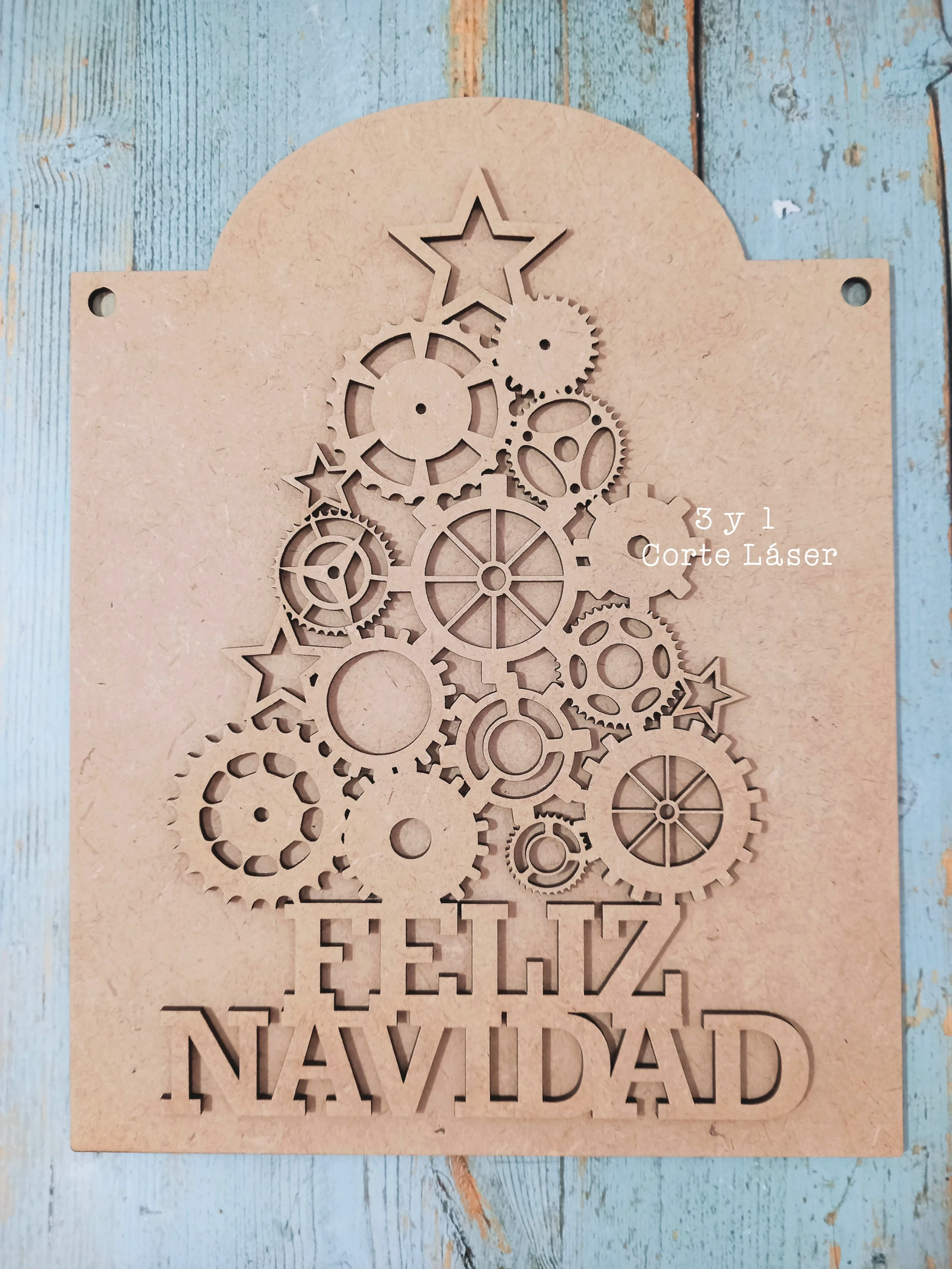 ÁRBOL NAVIDEÑO ENGRANAJES