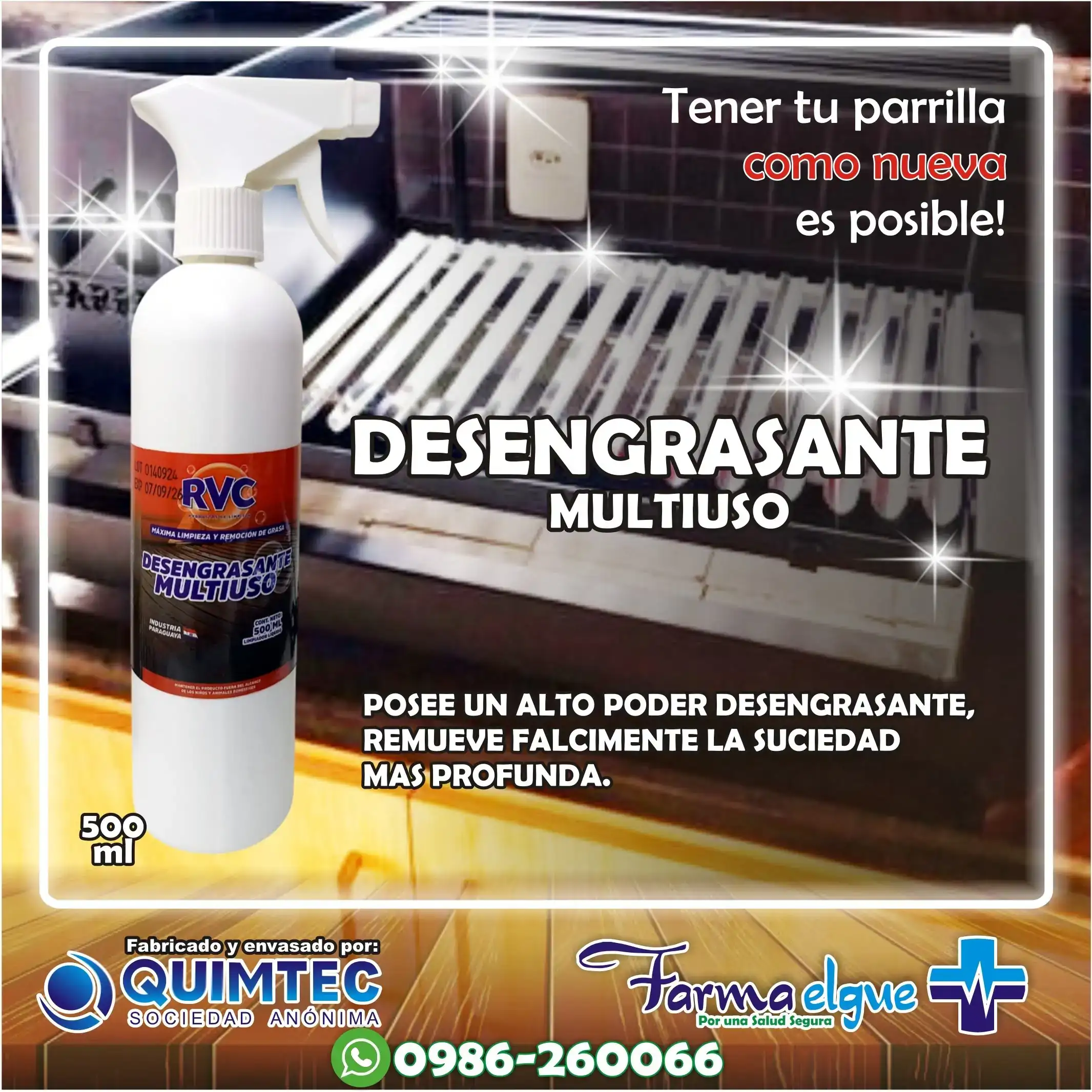 Desengrasante Multiuso RVC 500ml