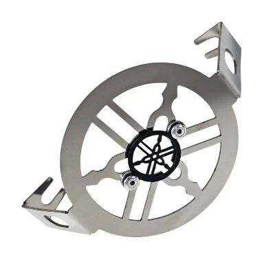 FZ 2.0 / FZ 250 Resonador exosto acero cromado logo 3d negro ML