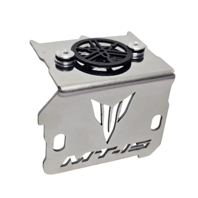MT 15 / P. Freno delantero acero cromado logo 3d negro ML