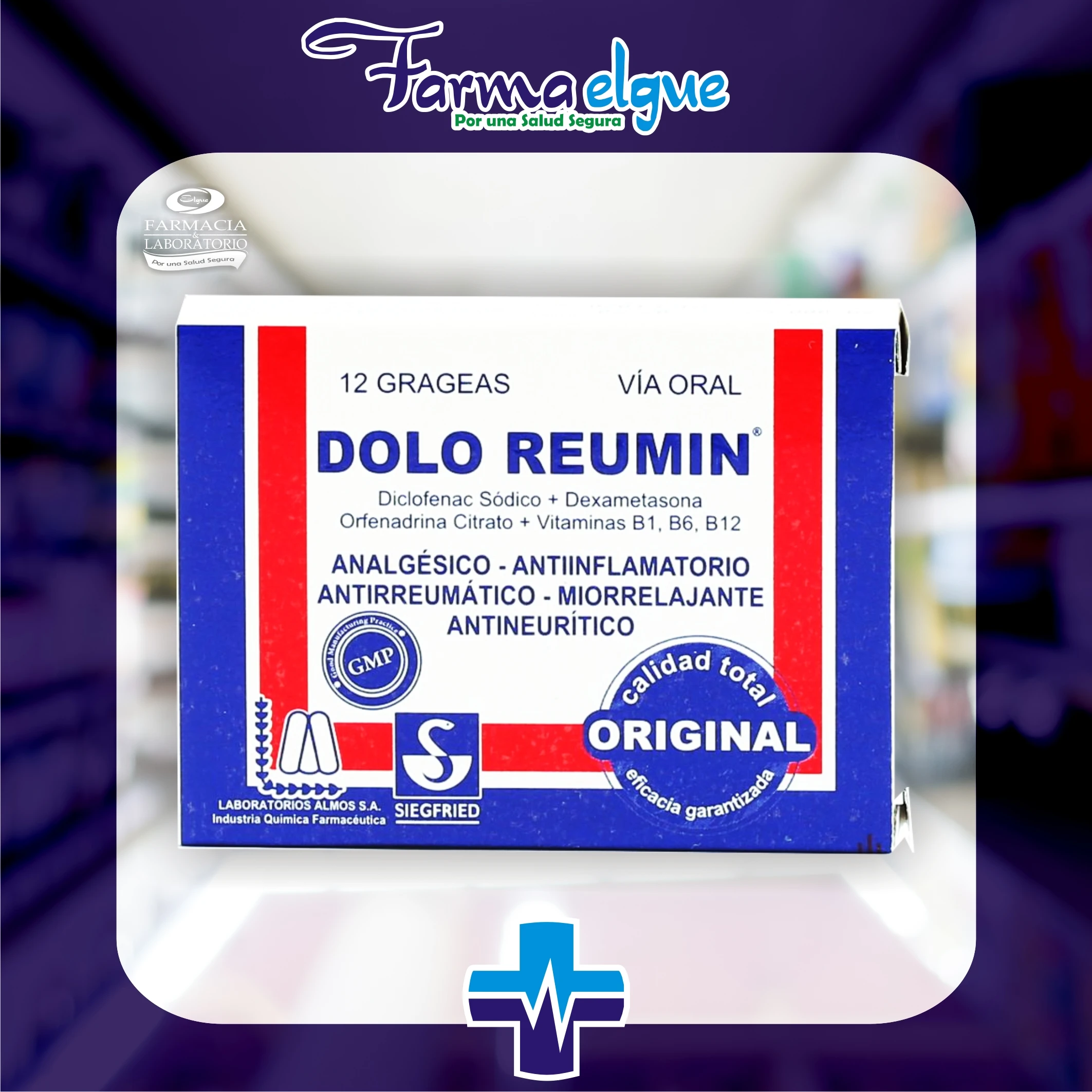 Dolo Reumin Grageas  x 12 comp