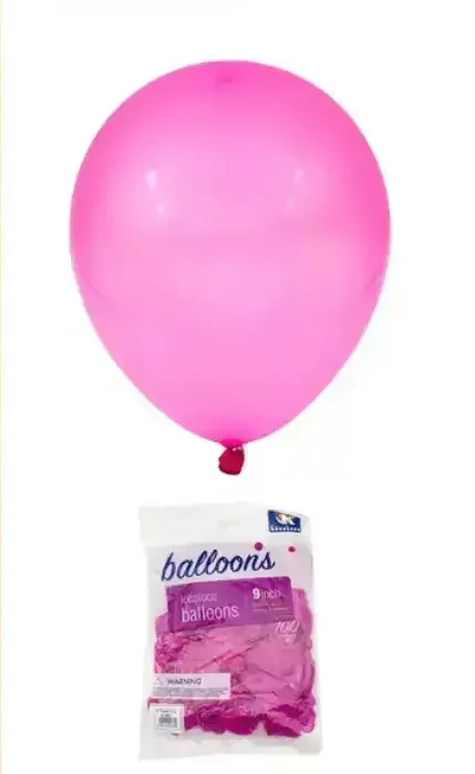 Globo latex cristal fluo 9" x 100 unidades  3