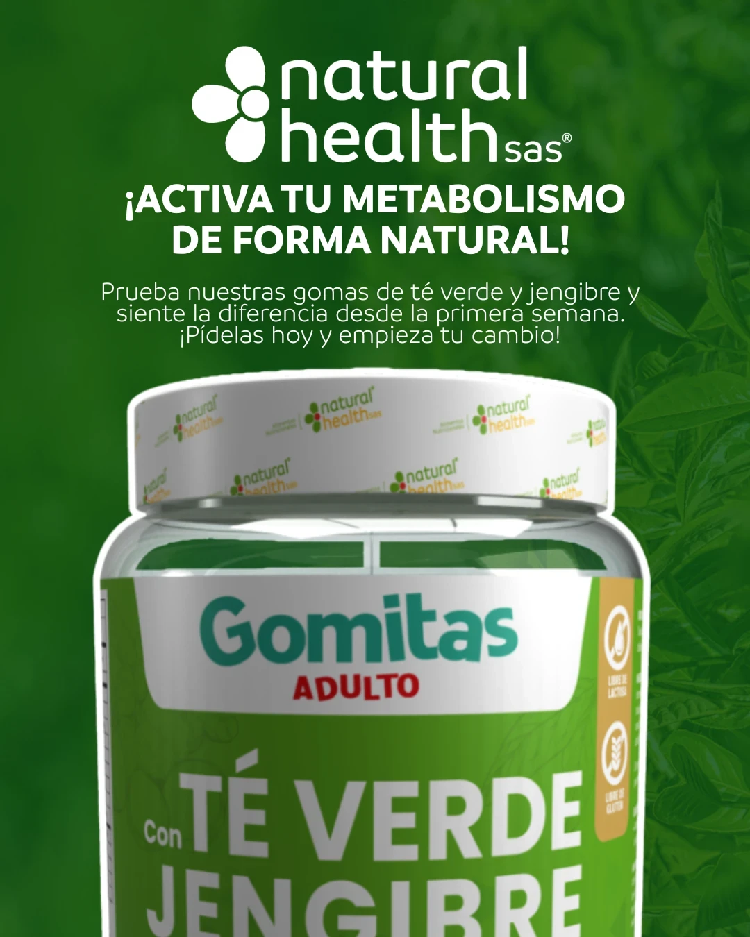 Gomas con tè verde y jenjibre  2