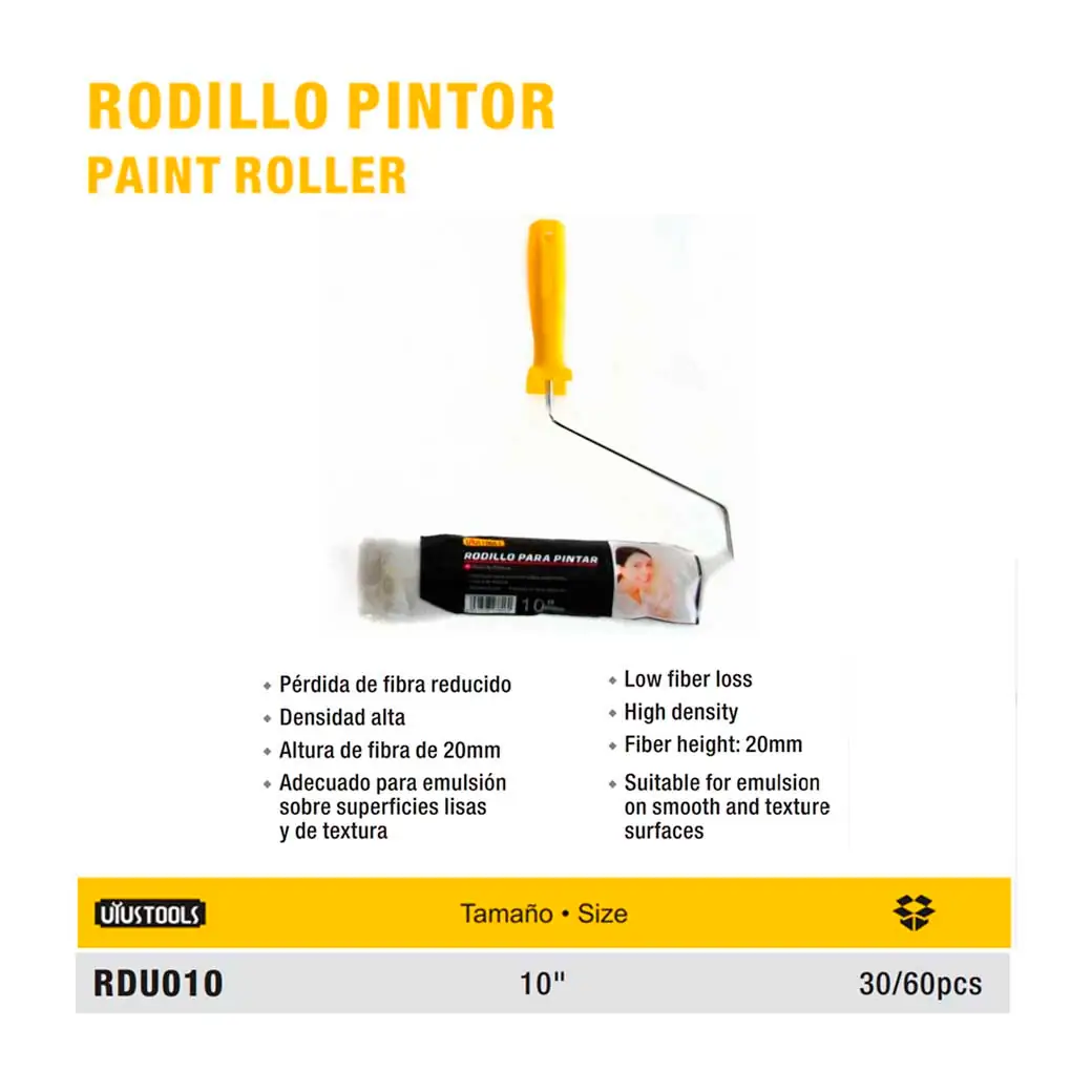 RODILLO PINTOR10" FIBRA UYUST 