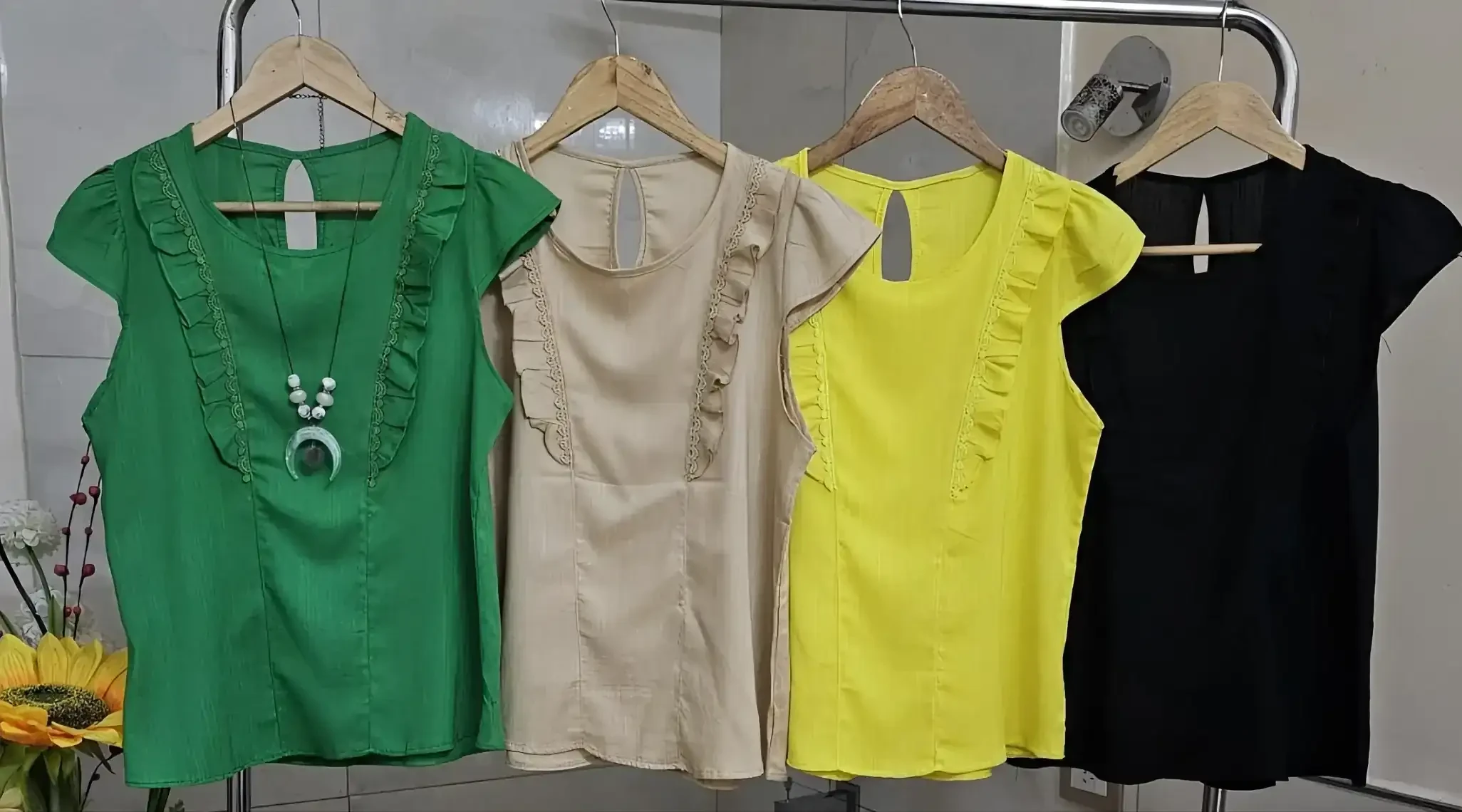 BLUSAS LINO CON SPANDEX