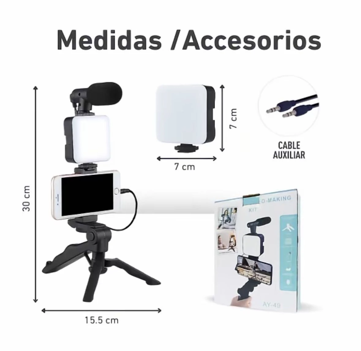 KIT PARA GRABAR VIDEOS 3