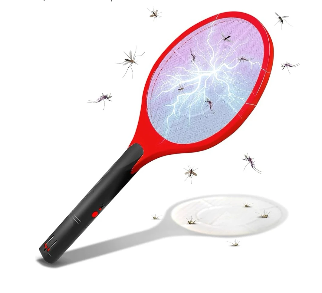 Raqueta electrica para moscos e insectos 2