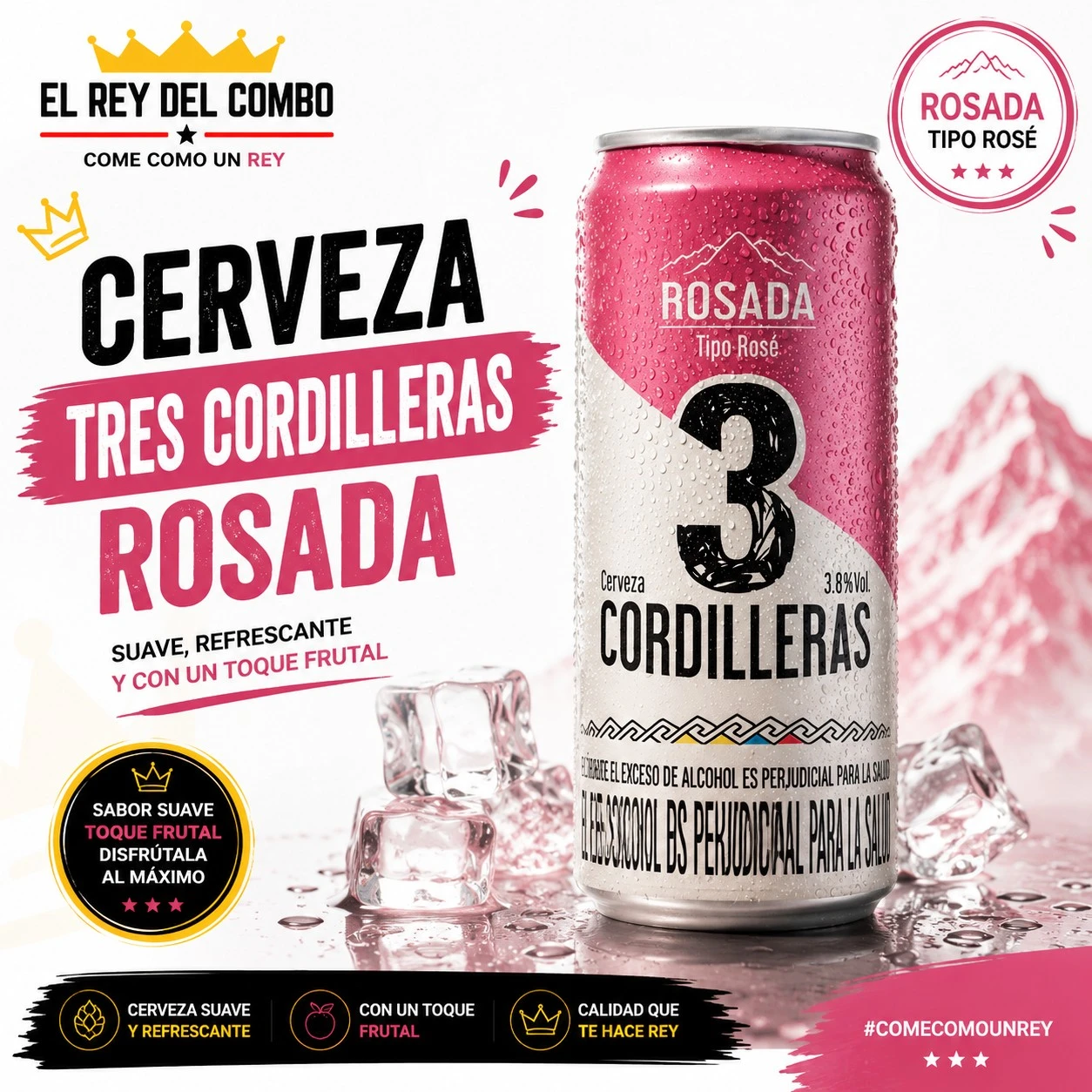 Cerveza Tres Cordilleras Rosada