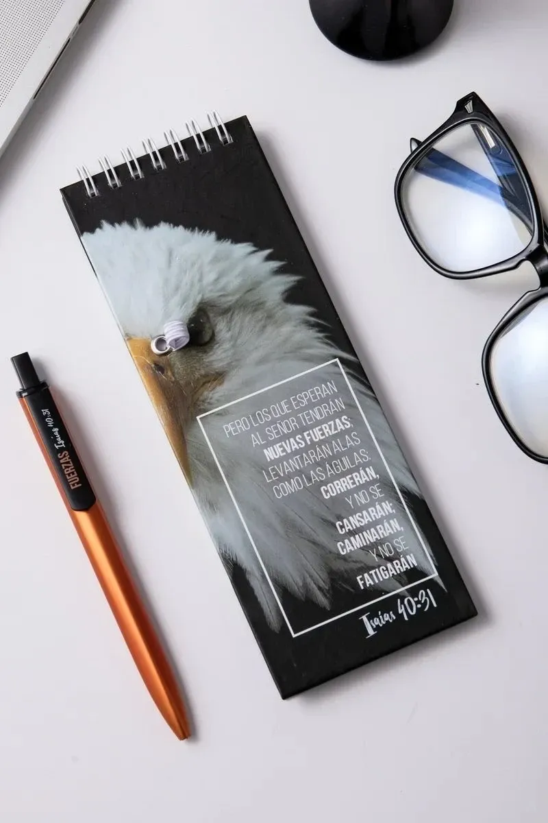 Libreta larga con lapicero Los que esperan