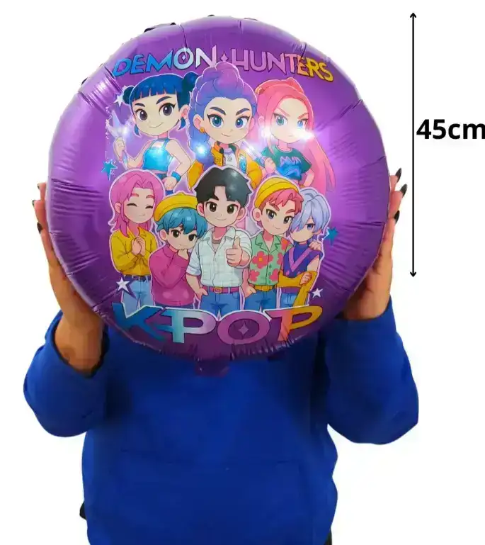 Globo metalizado redondo guerreras kpop  3