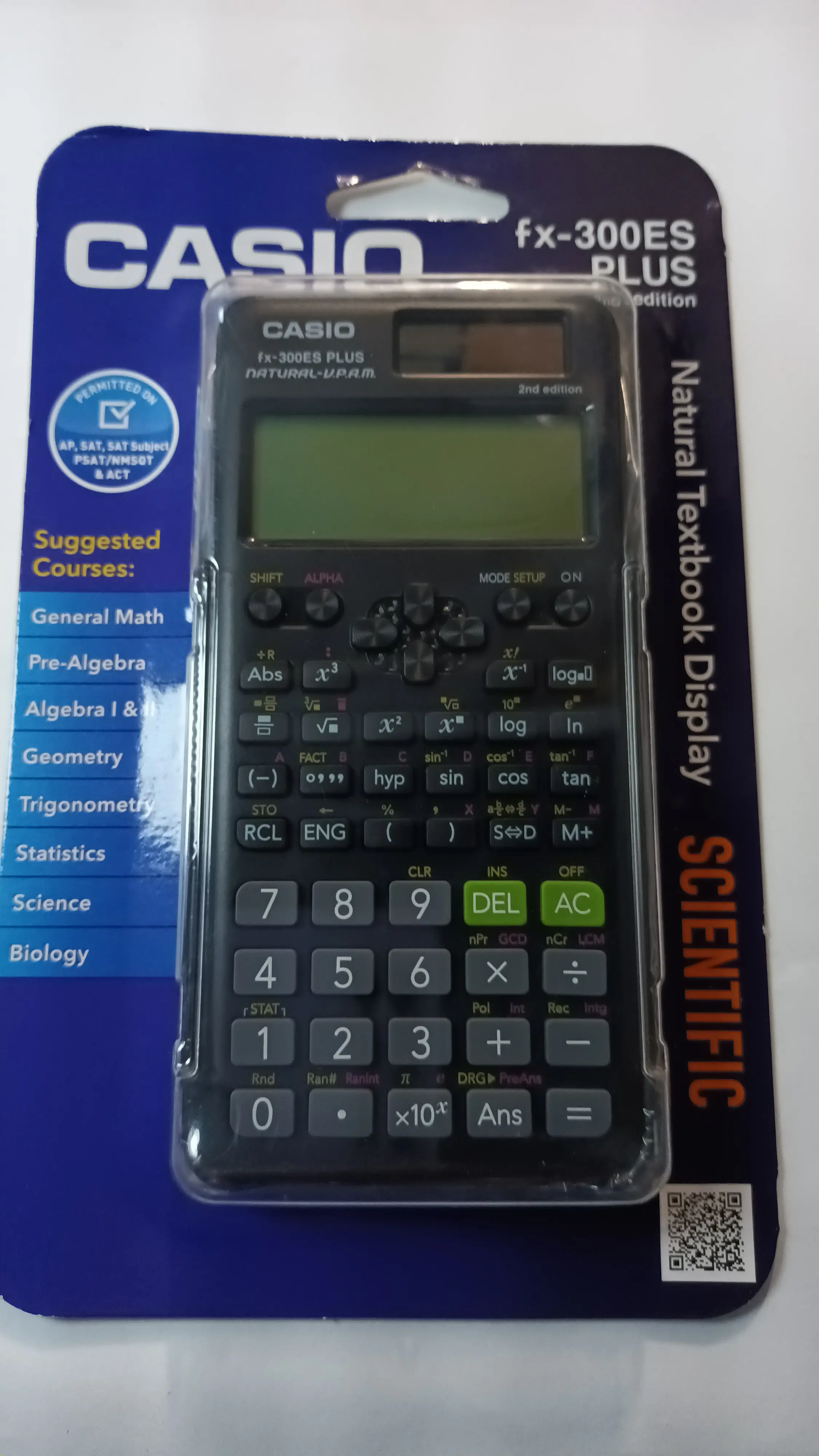 CALCULADORA CIENTIFICA CASIO FX-300ES NEGRO