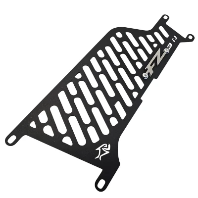 FZ 3.0 P. Radiador acero negro logo 3d cromado ML