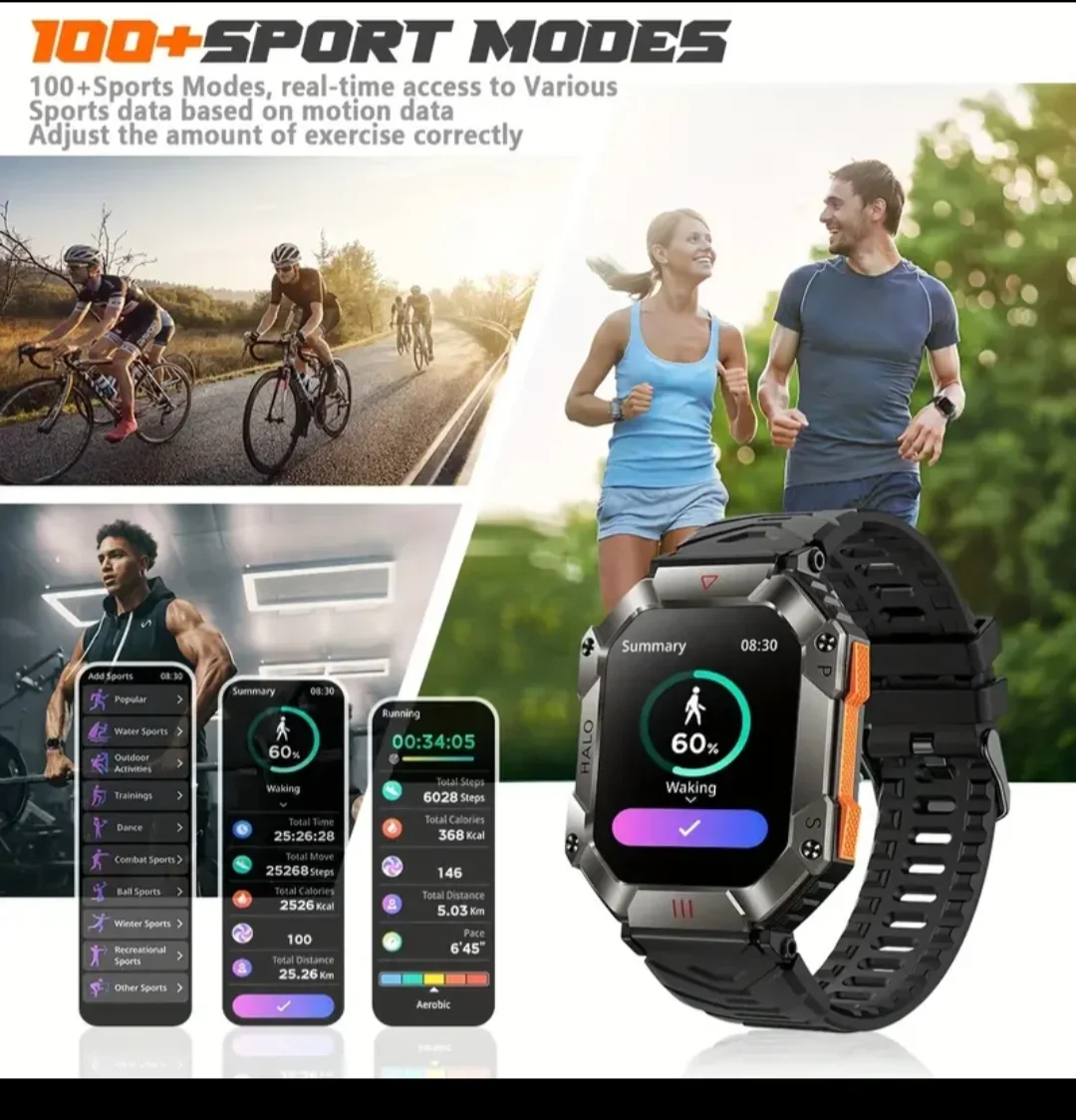 Reloj Smart grado Militar  3