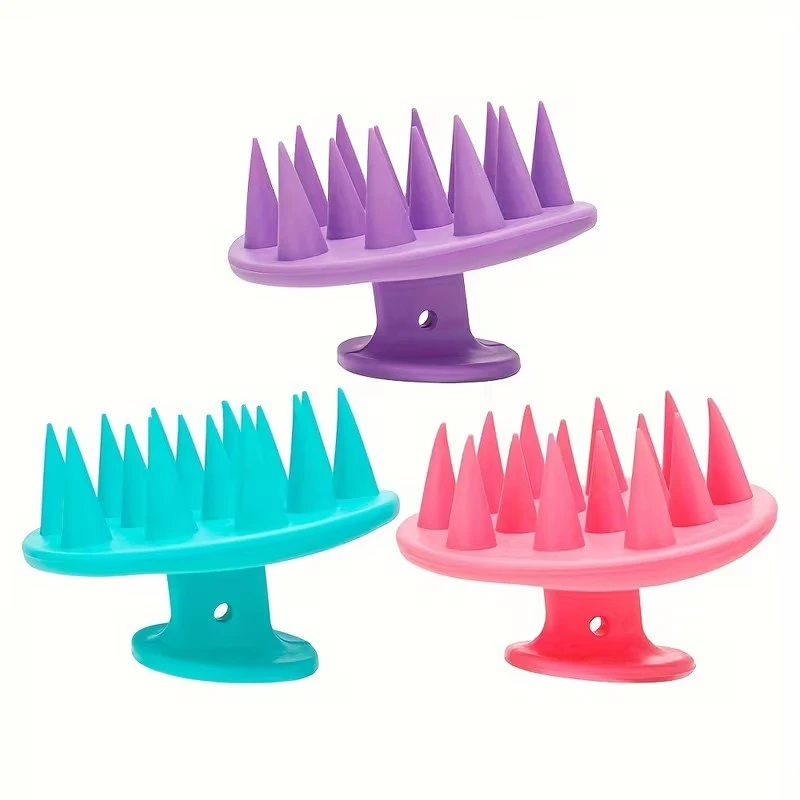 Cepillo Masajeador de Silicona para Cabello 2