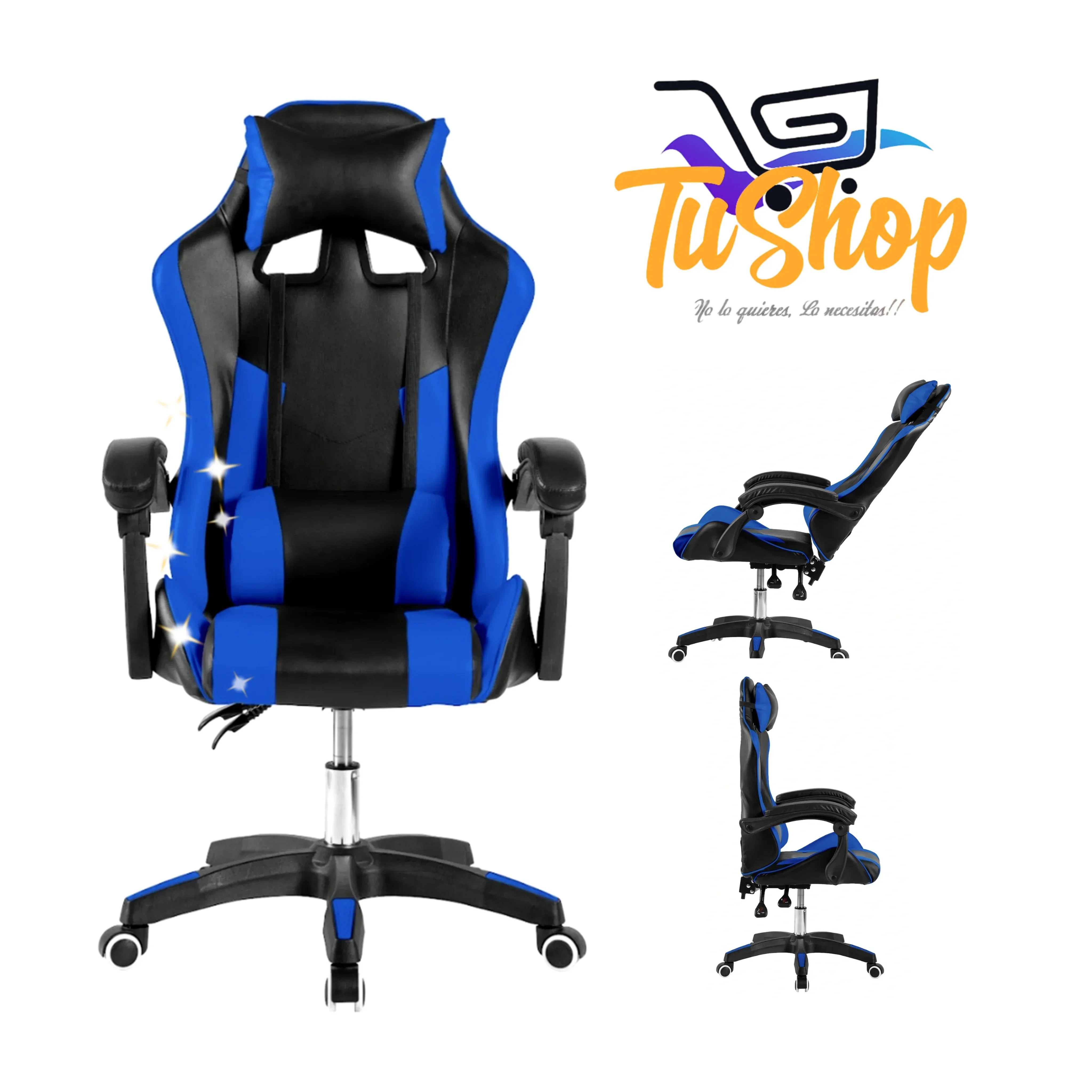 Silla Gamer Ergonomica Stark Azul