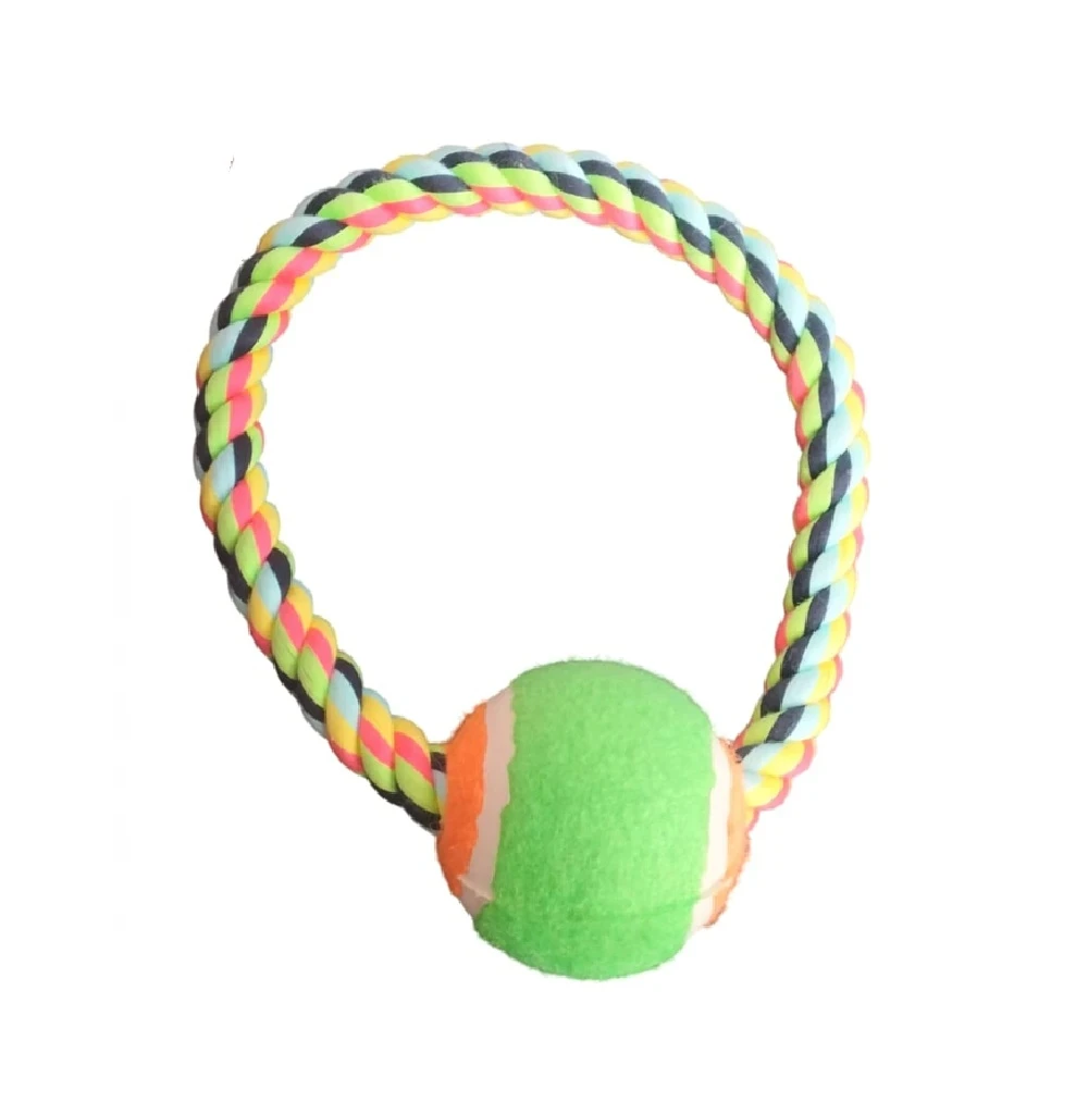 Juguete soga con pelota de tenis