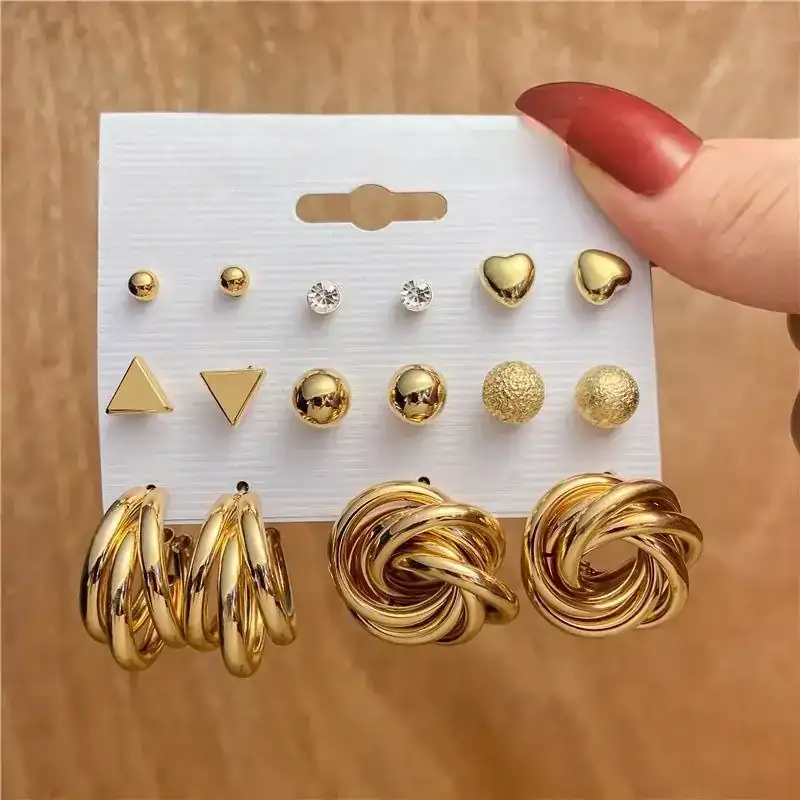 Set x8 Pares de Aretes Gala REF: J07