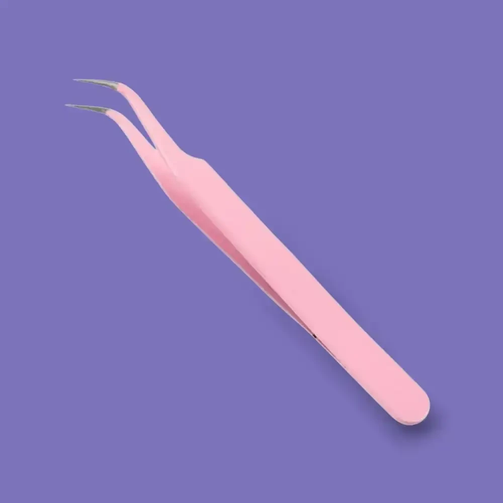 Pinza Curva para Aplicar Pestañas Individuales