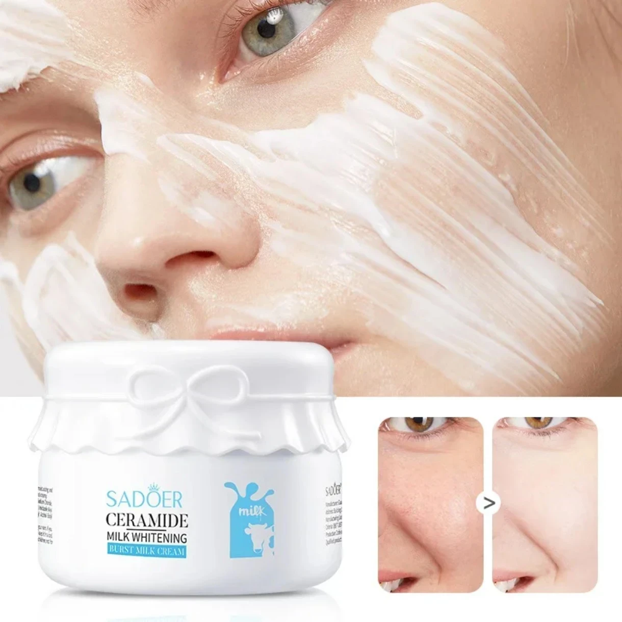 Crema hidratante con ceramidas y proteína de leche sadoer 