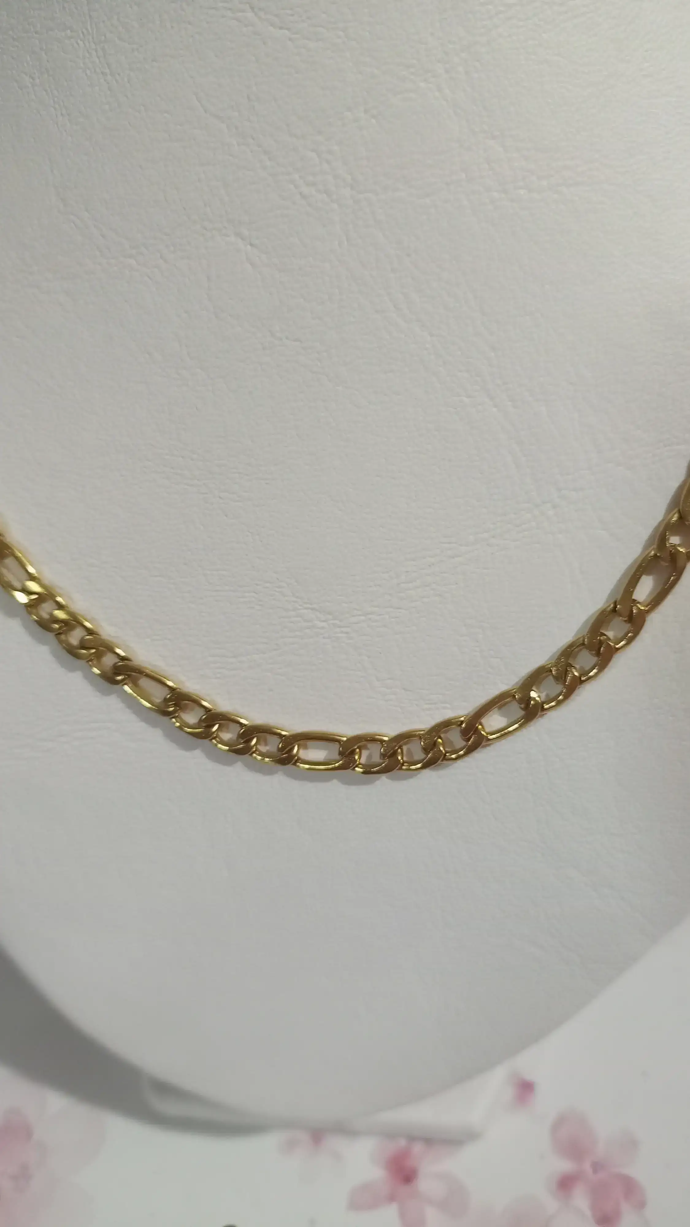 Cadena plana de acero dorado!!! Divina💕 2