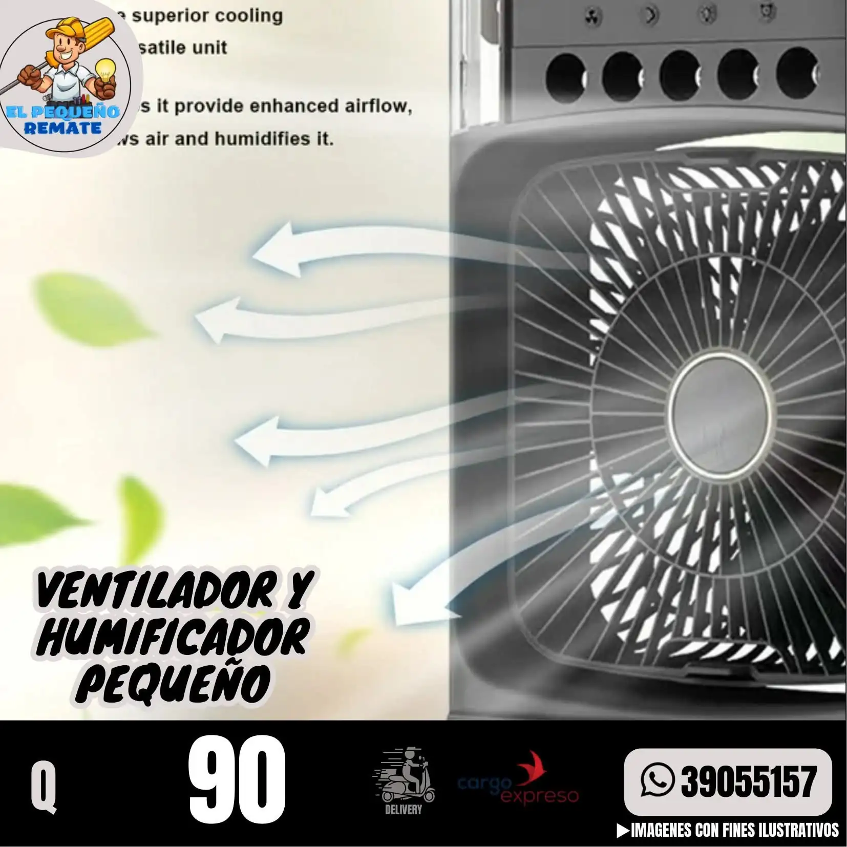 VENTILADOR Y HUMIFICADOR PEQUEÑO 3