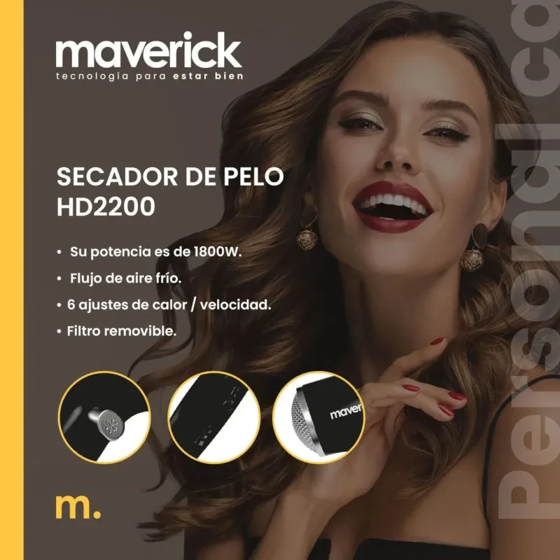 Maverick Secador De Pelo HD2200 BEA0104 3