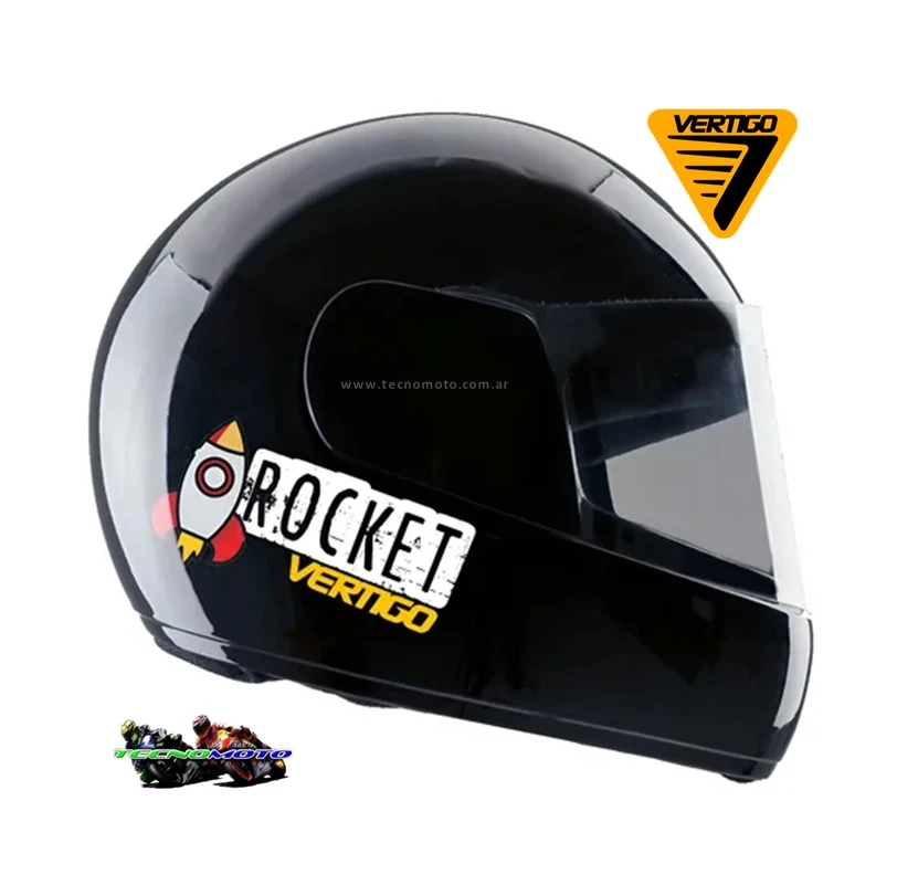 CASCO VERTIGO JUNIOR ROCKET NEGRO -S -49500