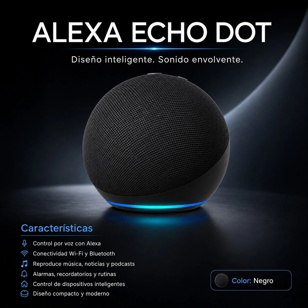 PARLANTE ALEXA ECHO DOT 5ta GENERACIÓN
