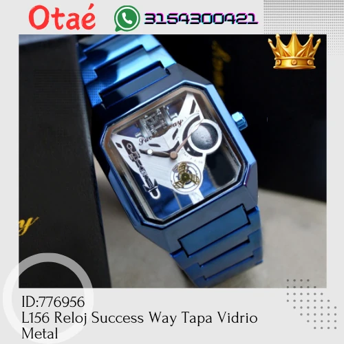 Reloj Success Way Tapa Vidrio Metal 2