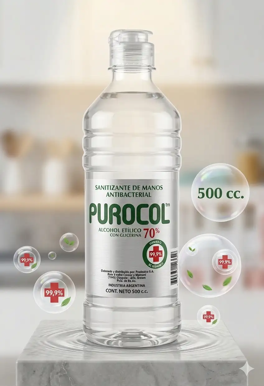Alcohol x 500cc. 70% Vol.
