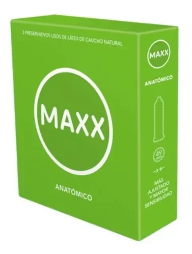 PRESERVATIVOS ANATÓMICO MAXX x3 UN