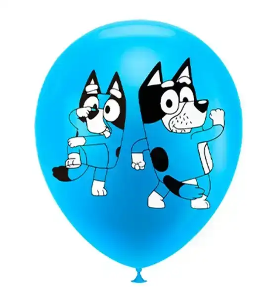 Globo estampado bluey x 10 unidades  3