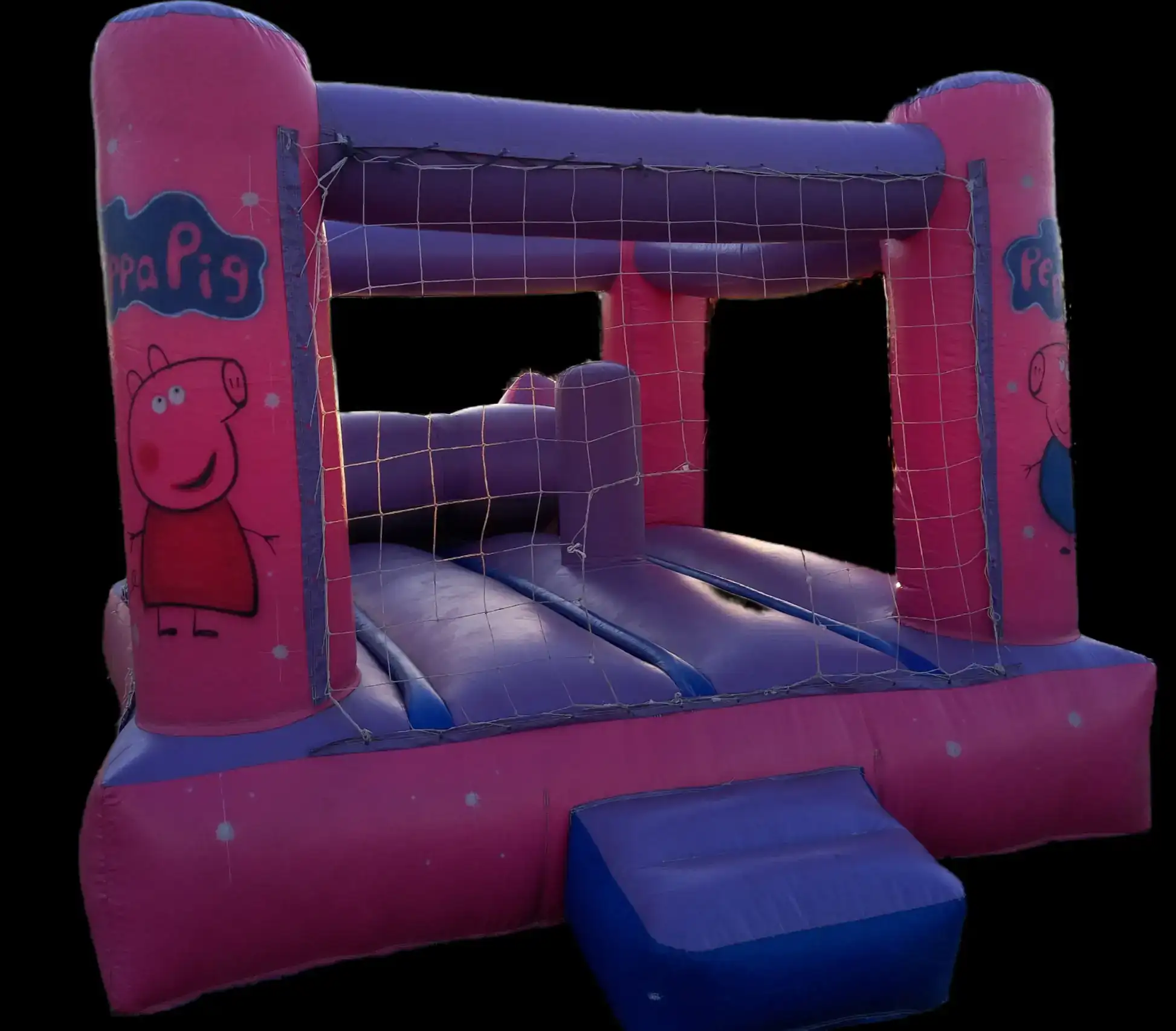 Inflable de Peppa Pig + tobogán, medida 6x3 